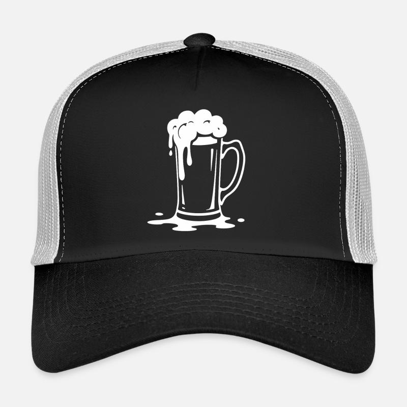 Fête en mousse de chopes de bière débordantes Casquette trucker 