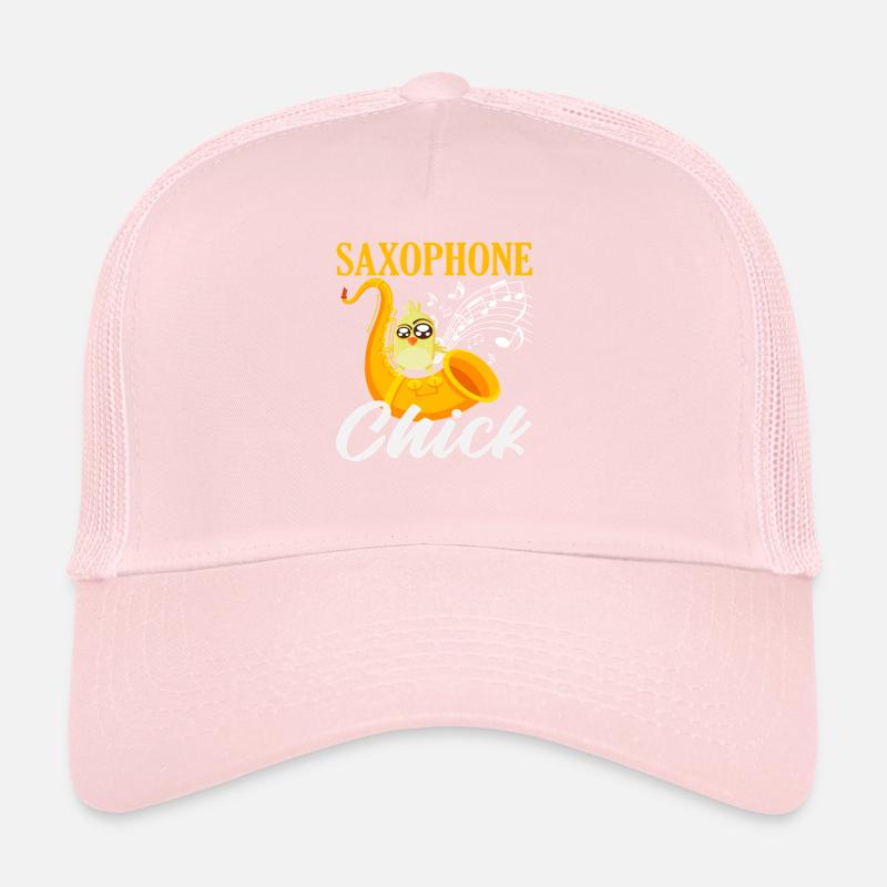 Saxophone Chick Saxophoniste Drôle Casquette trucker 