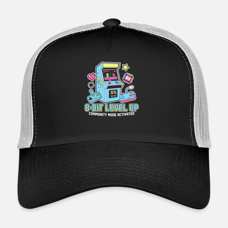 Communauté de jeux rétro de LEVEL Arcade 8-Bits Casquette trucker 