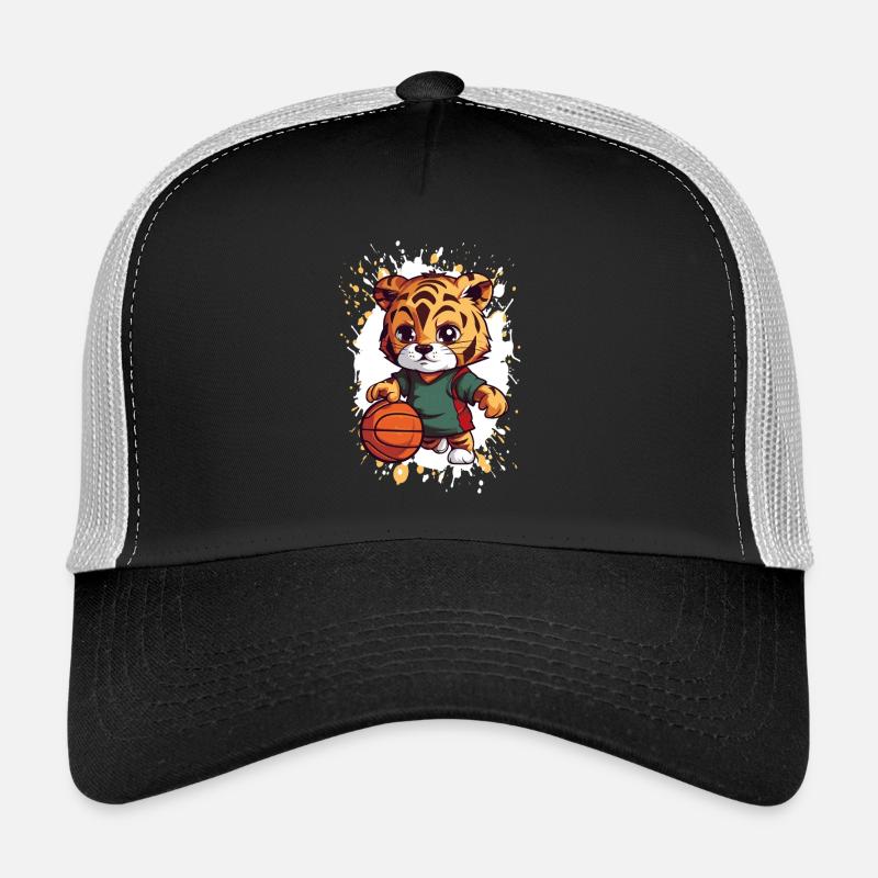 Tiger Basketball Dribbler Trucker Cap