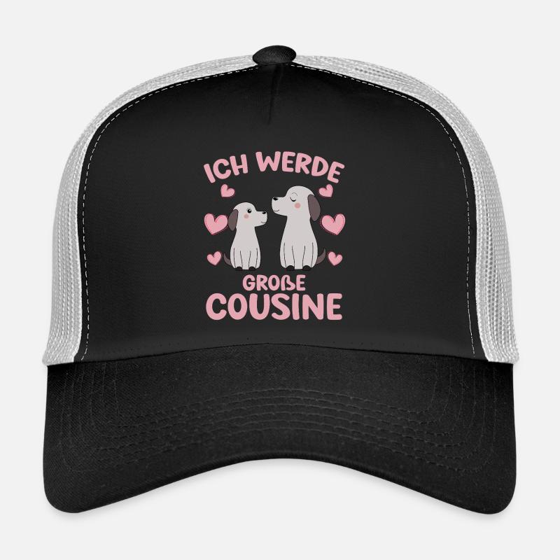 Große Cousine verkünden Hunde Welpen Ich werde Trucker Cap