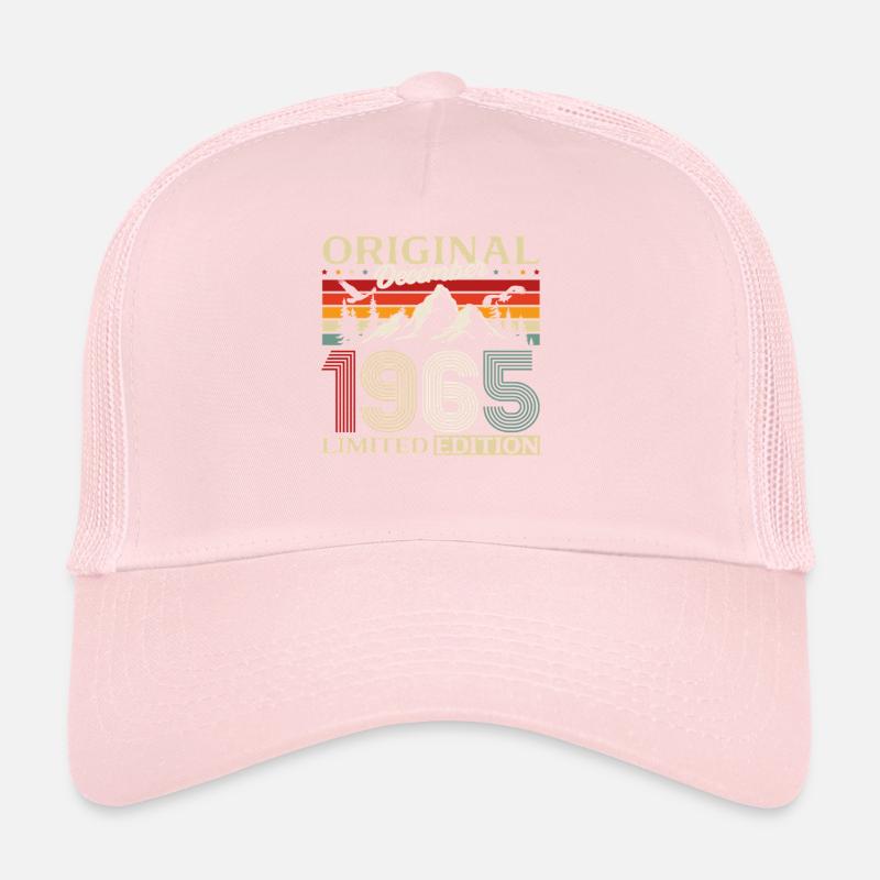 60e anniversaire Original Décembre Millésime 1965 Casquette trucker 