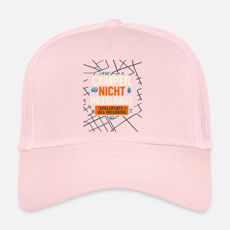 Campeur, pas client d’hôtel, fan de pitch Casquette trucker 
