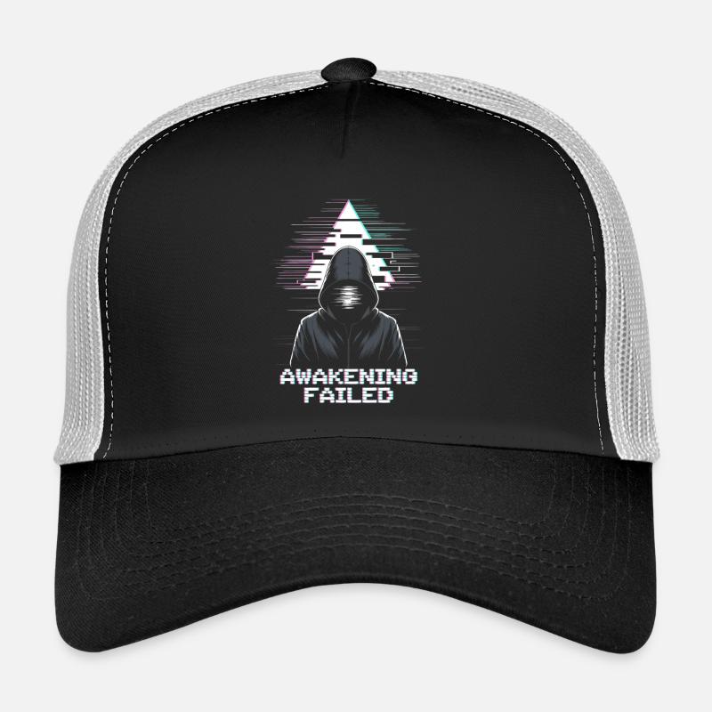 Hacker glitch avec un look « Awakening Failed » Casquette trucker 