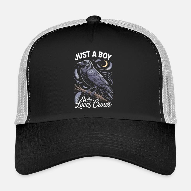 Just a boy who loves crows Trucker Cap