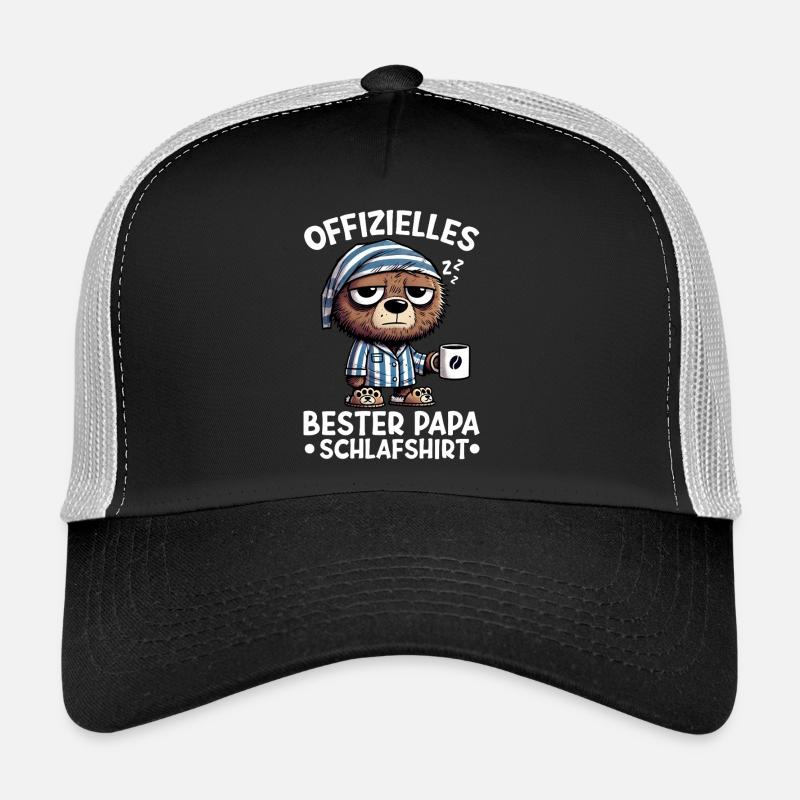 Offizielles Bester Papa Schlafshirt Bär Trucker Cap