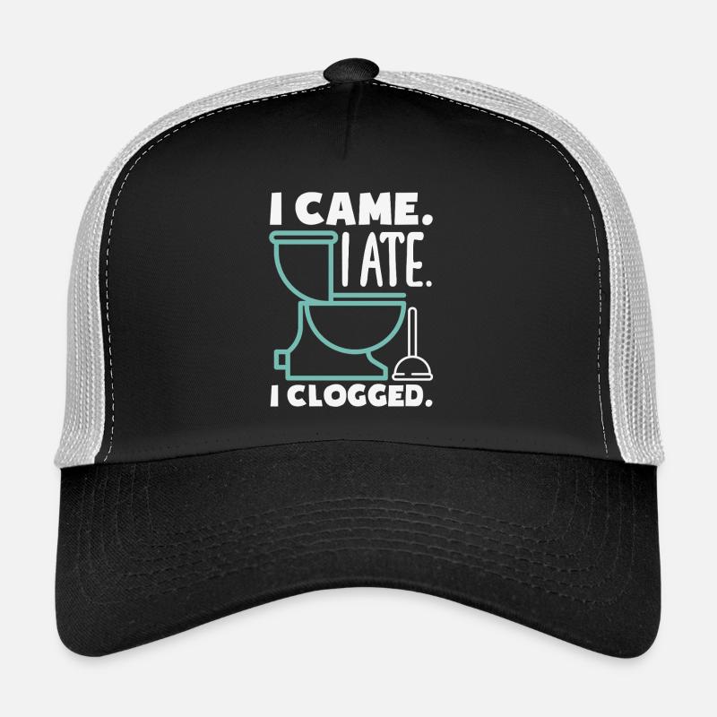 Toilet Clogging Master Funny Trucker Cap
