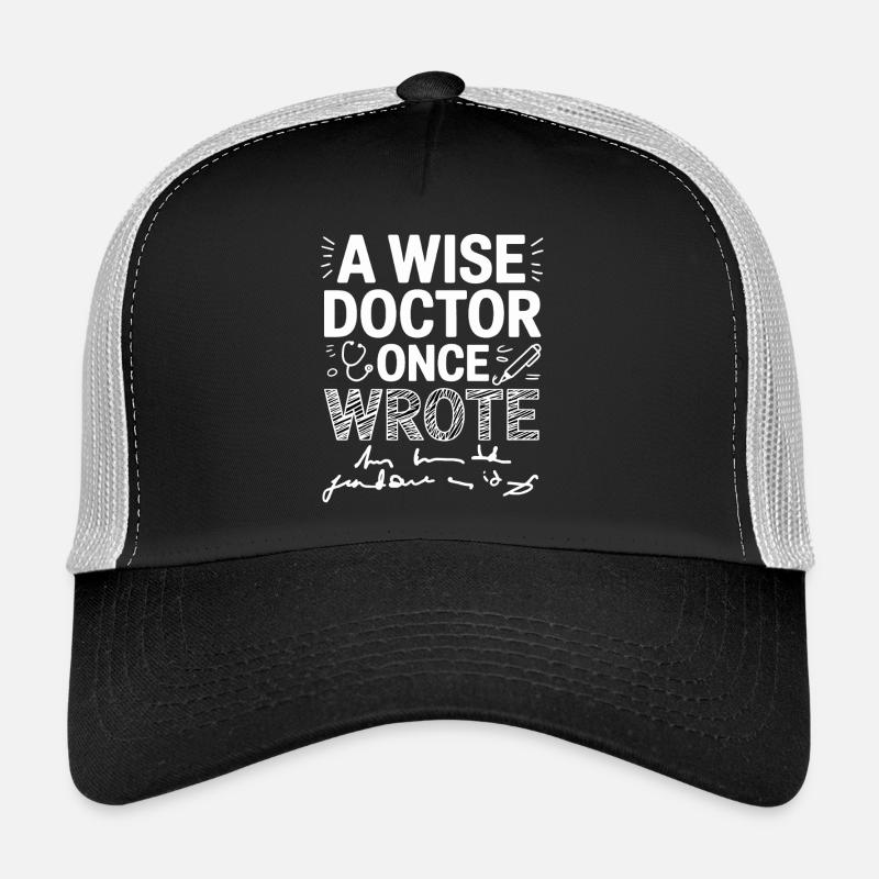 Graphique de citation de Wise Doctor Casquette trucker 