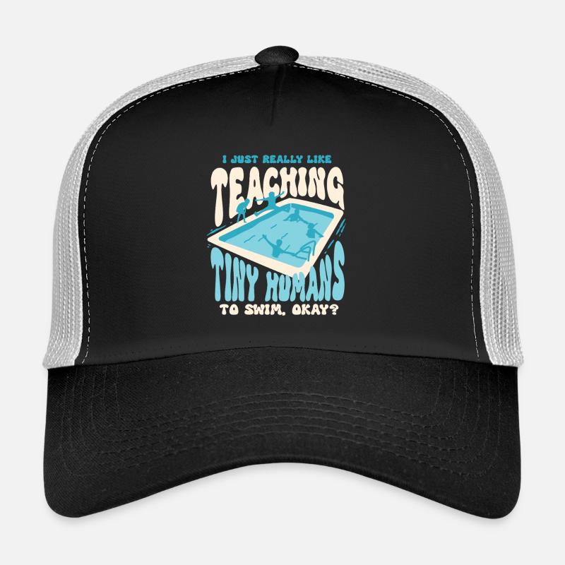 Moniteur de natation enseignant à de petits humains à nager Casquette trucker 