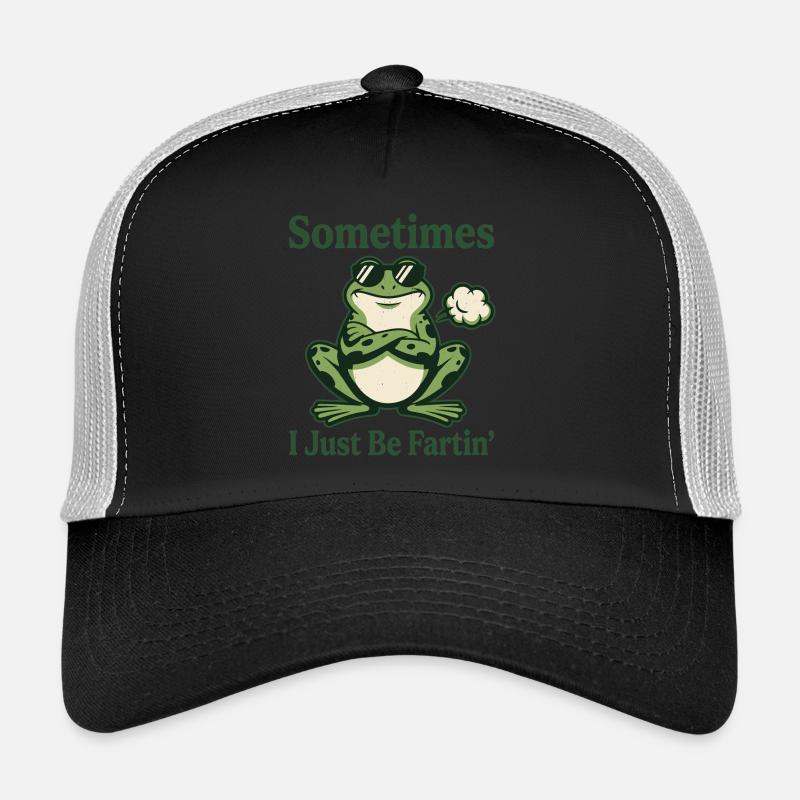 Manchmal bin ich einfach nur furzig lustiger Frosch-Meme Trucker Cap