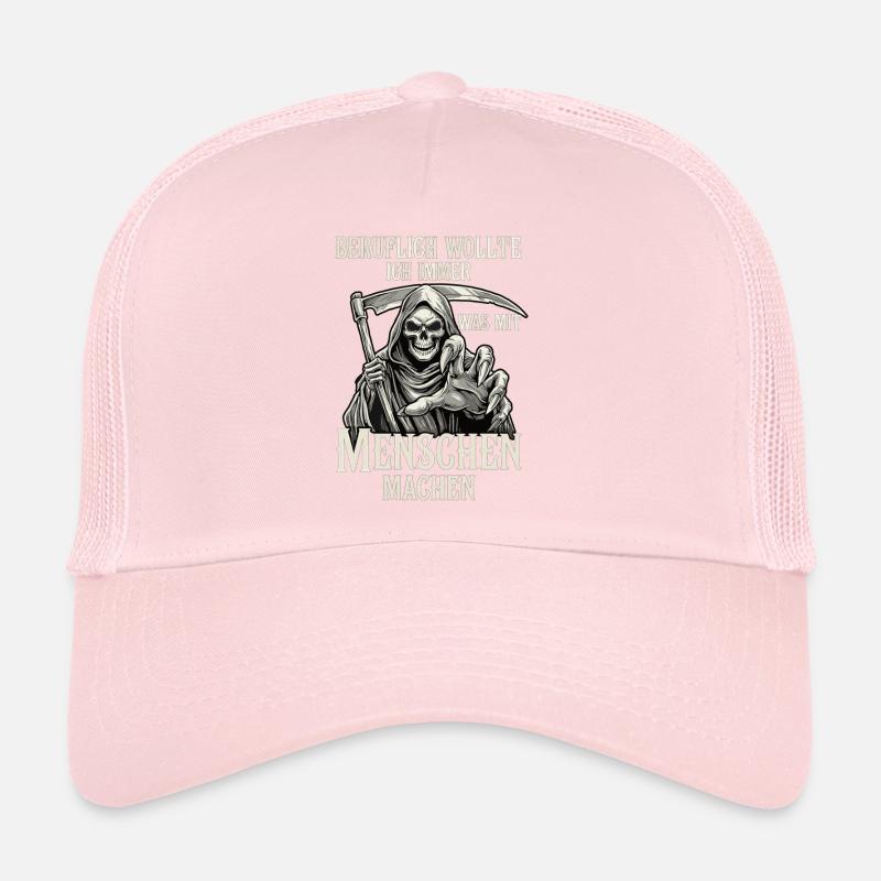 Beruflich was mit Menschen... (Sensenmann) Trucker Cap