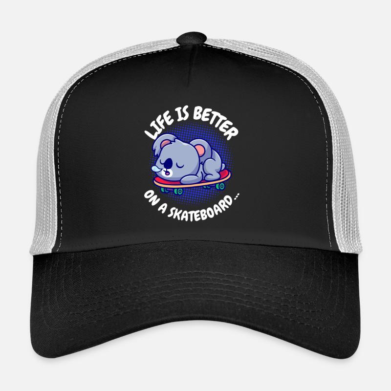 Koala Skateboard: Life Is Better Trucker Cap