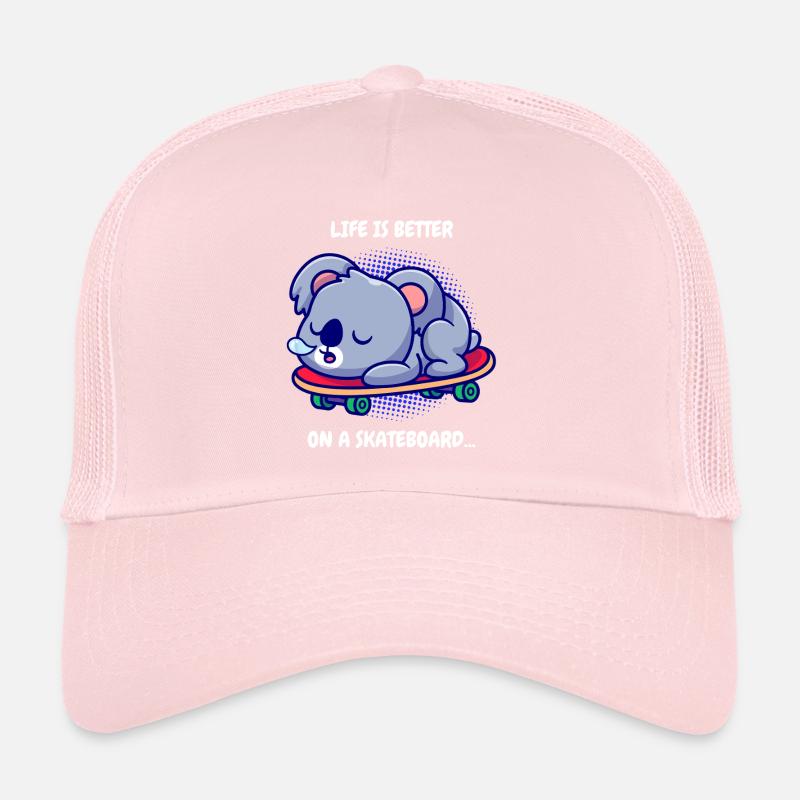 Koala en skateboard Casquette trucker 