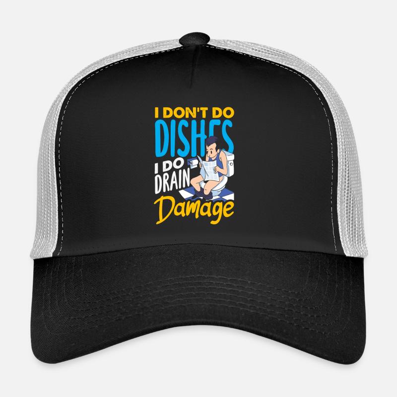 Toilet Clogging Master Funny Trucker Cap