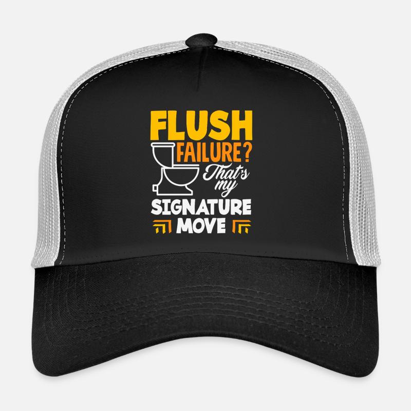 Toilet Clogging Master Funny Trucker Cap