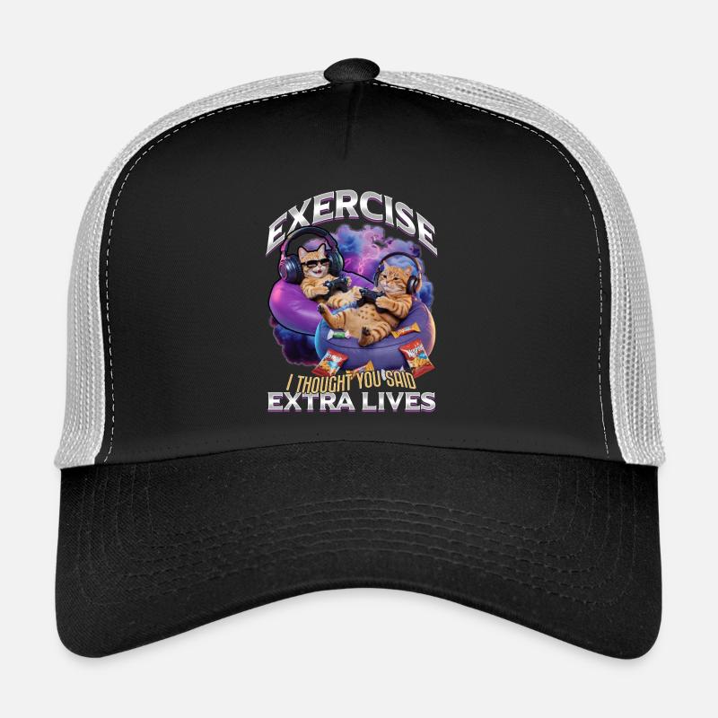 Chat gamer drôle Casquette trucker 