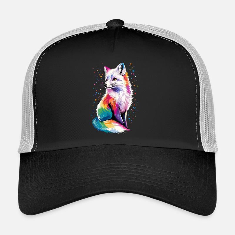 Polarfuchs Schneefuchs Eisfuchs Süßer Weißer Fuchs Trucker Cap