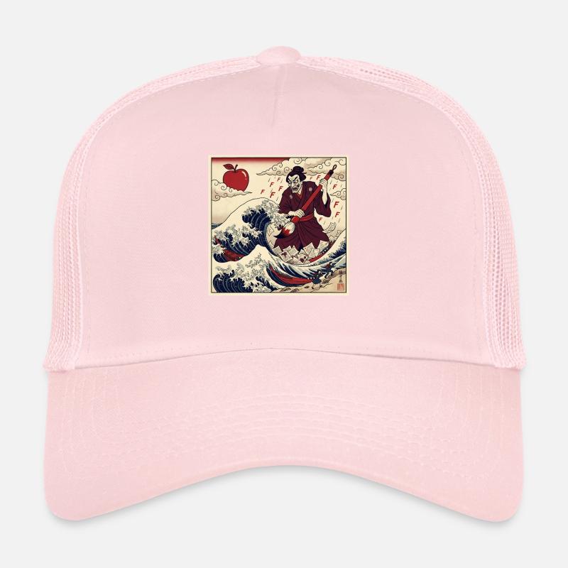 F Notes du professeur samouraï Vague de tsunami Casquette trucker 