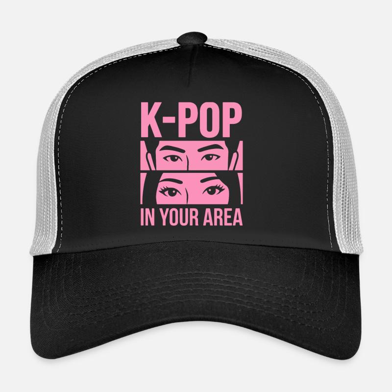 K-Pop Blick Pink in Area Trucker Cap