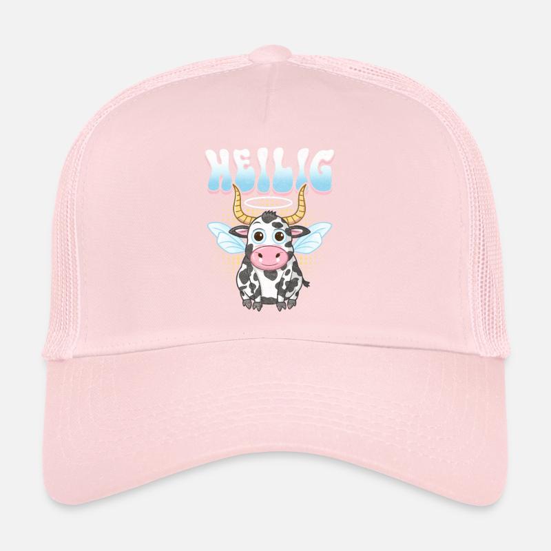 Vache Sacrée avec Auréole et Ailes Casquette trucker 