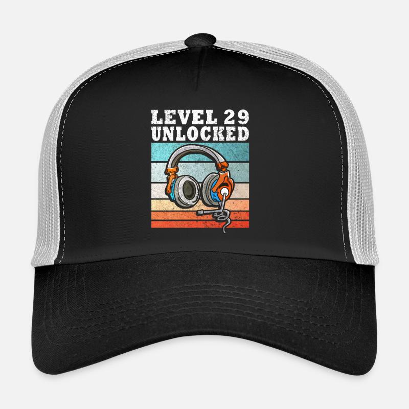 Level 29 Unlock Kopfhörer Retro Trucker Cap