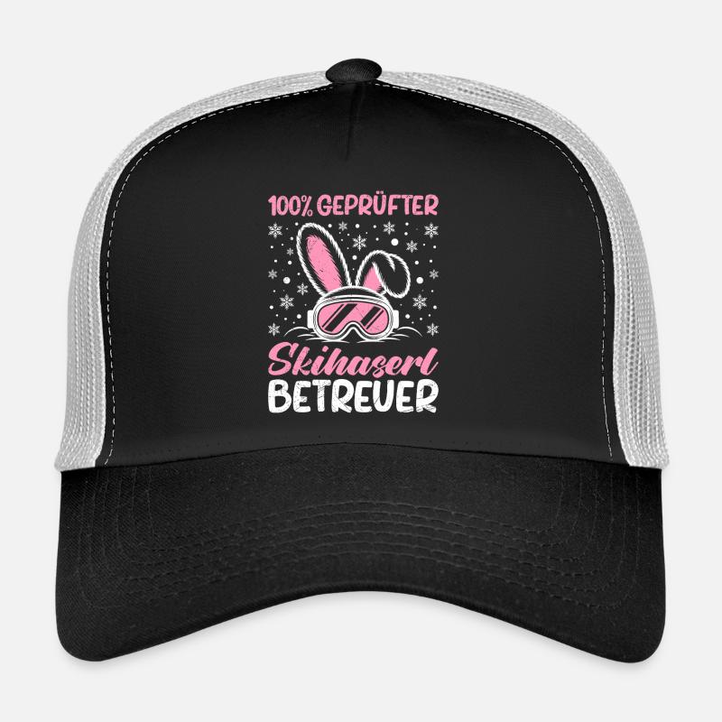 Skier 100% CERTIFIED SKIER SUPERVISOR FUNNY Trucker Cap