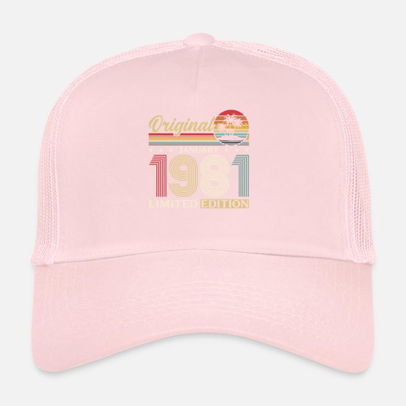 45e anniversaire Original janvier 1981 Casquette trucker 