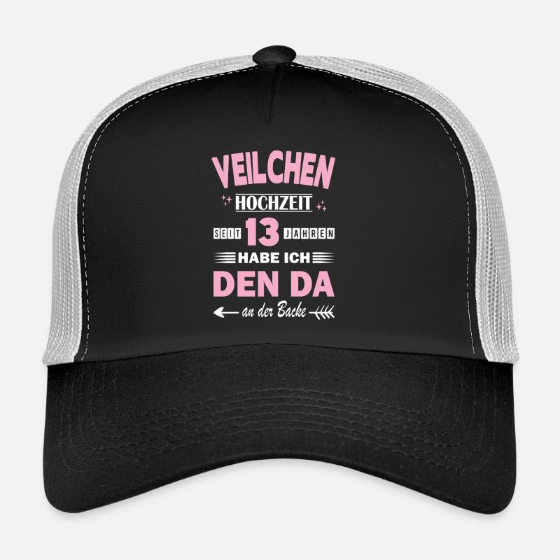 Mariage Violet 13e anniversaire de mariage épouse Casquette trucker 