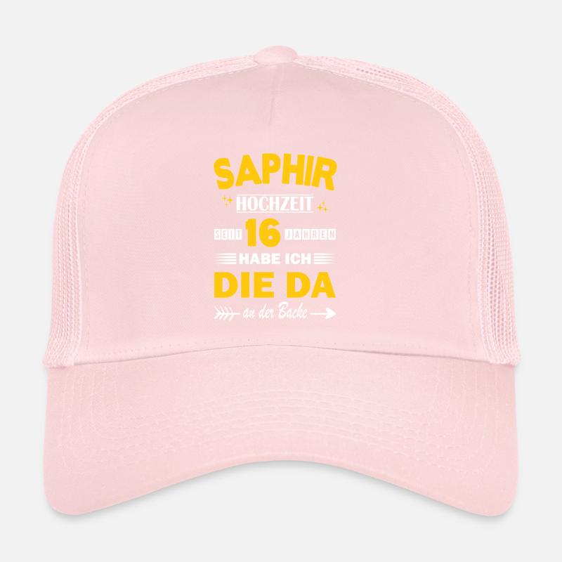 Saphirhochzeit 16 Hochzeitstag Jahrestag Ehemann Trucker Cap