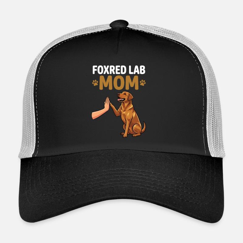 Fox Red Lab Mom – High Five Hundemama Design Trucker Cap