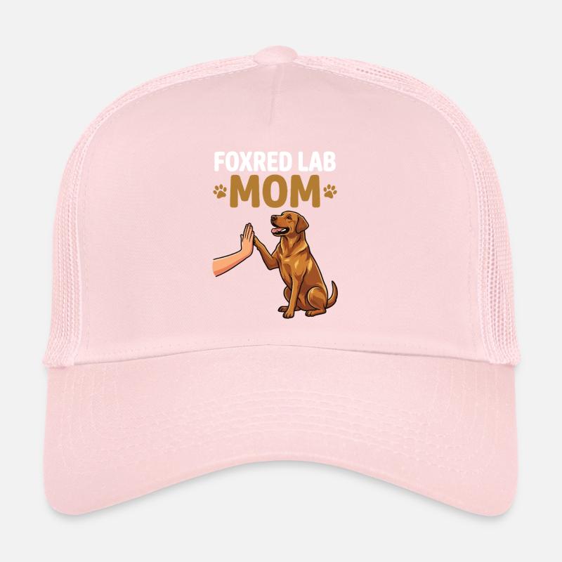 Maman Labrador roux – Design High Five Dog Mom Casquette trucker 
