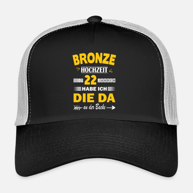 Mariage en bronze 22e anniversaire de mariage Mari Casquette trucker 