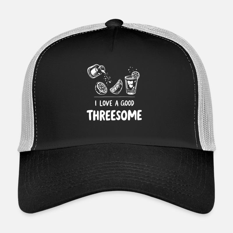 Zitrus-Limonaden-Szene - Trucker Cap - Schwarz/Steingrau