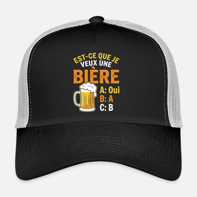 Möchte ich ein Bier? Witz Beauf Alkohol Humor Trucker Cap