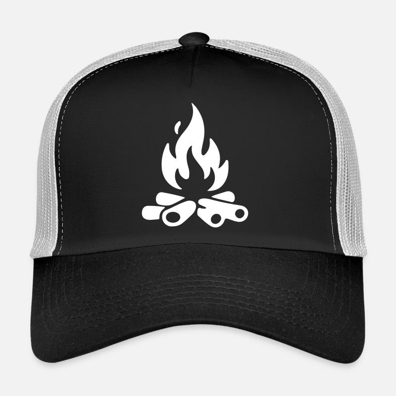 Bois de chauffage pour feu de camp Casquette trucker 