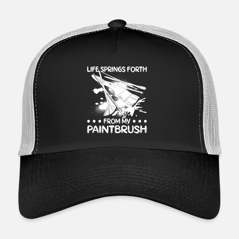 Funny Art Painter Life Springs Forth Drawing Trucker Cap