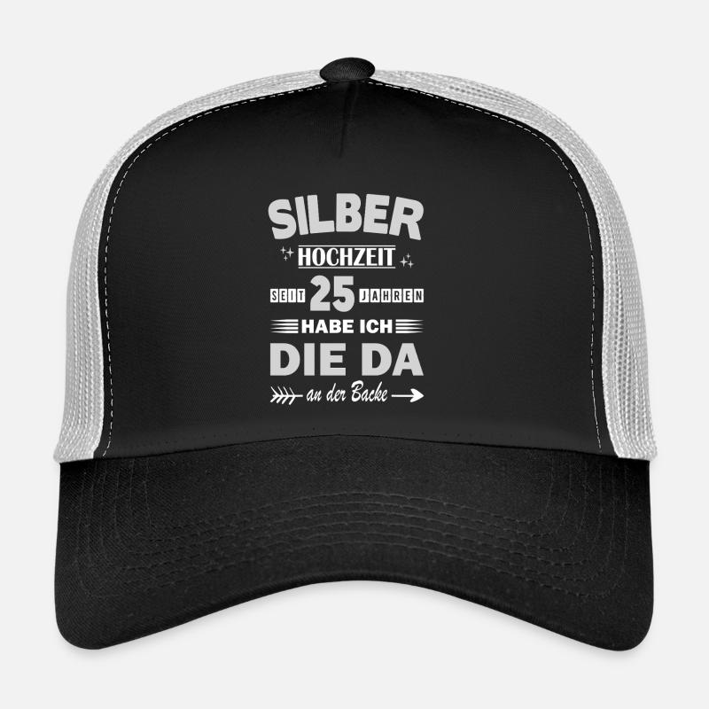 Silberhochzeit 25 Hochzeitstag Jahrestag Ehefrau Trucker Cap