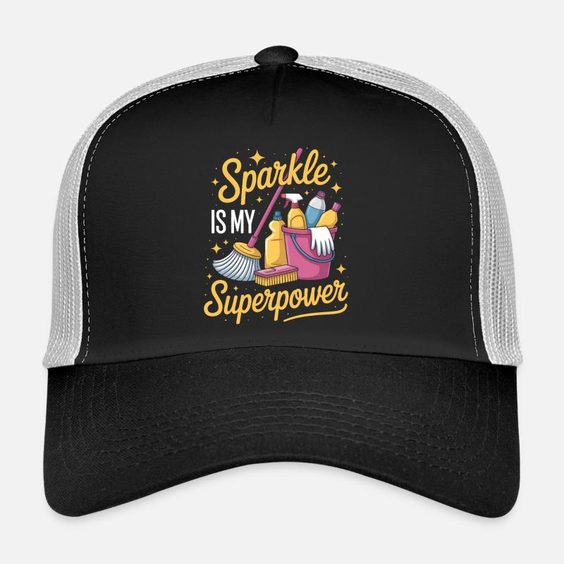 Cleaner Saying Funny Cleaning Lady Gift Trucker Cap