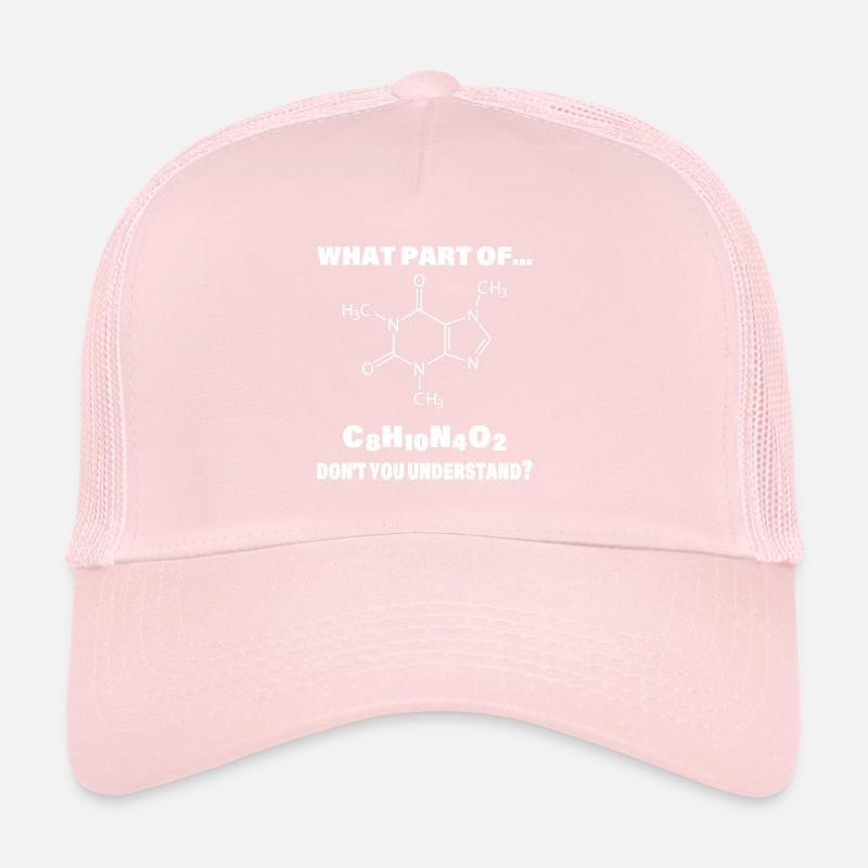 Caffeine Molecule Meme : Tu comprends ? Casquette trucker 