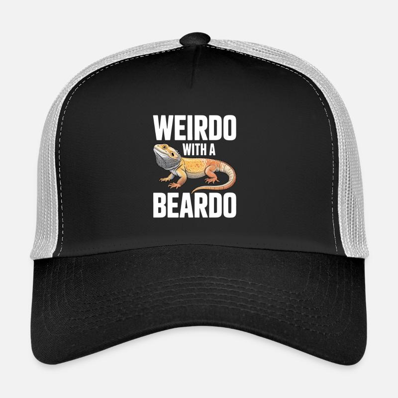 Weirdo Beardo Bearded Dragon Tee Trucker Cap