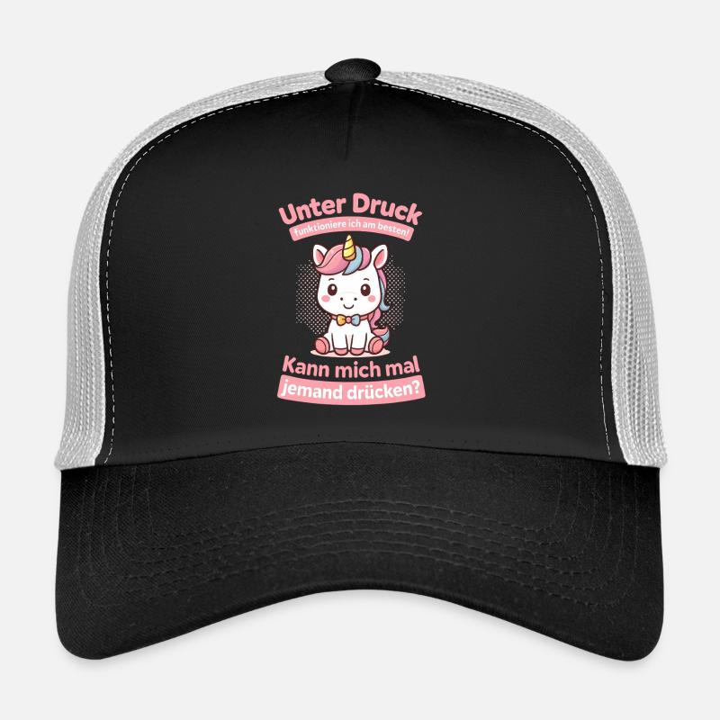 Unicorn Under Pressure, Cuddle Me Please Shirt Trucker Cap