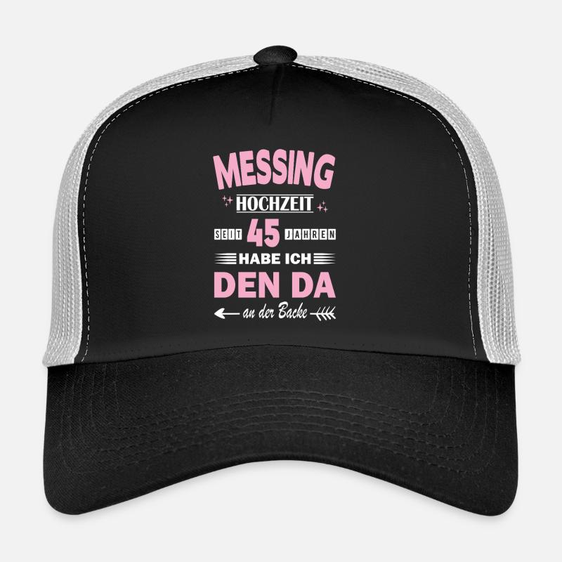 45 ans de relation Anniversaire de mariage Casquette trucker 