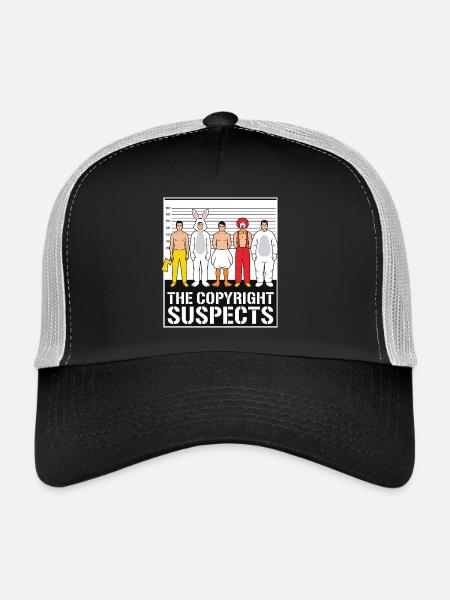 the copyright suspects - Trucker Cap - black/stone grey - Front