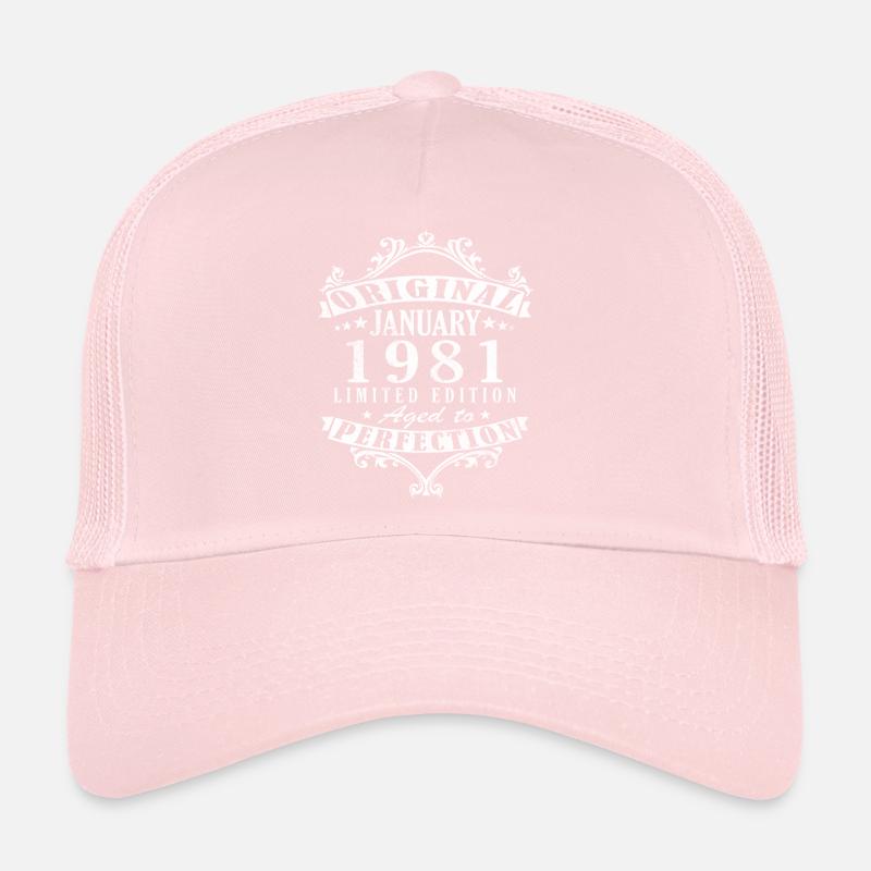 45e anniversaire Original janvier 1981 Casquette trucker 