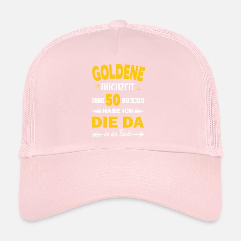50 ans Anniversaire de relation Anniversaire de mariage Or Casquette trucker 