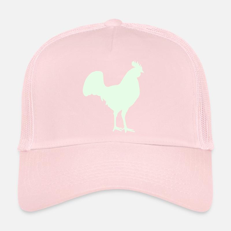 Silhouette du coq Casquette trucker 