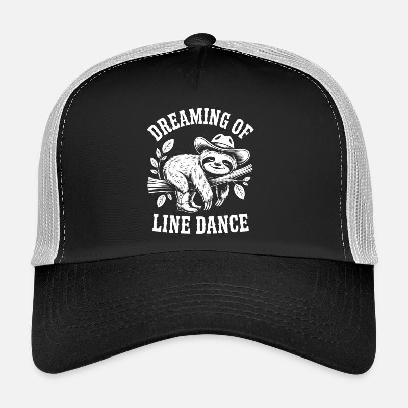 Dreaming sloth doing line dancing Trucker Cap