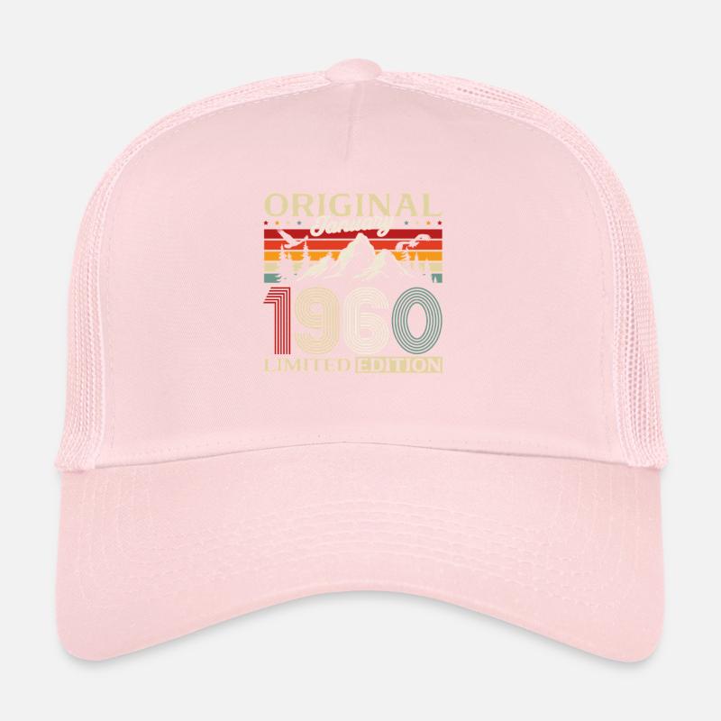 66e anniversaire Original janvier 1960 Casquette trucker 