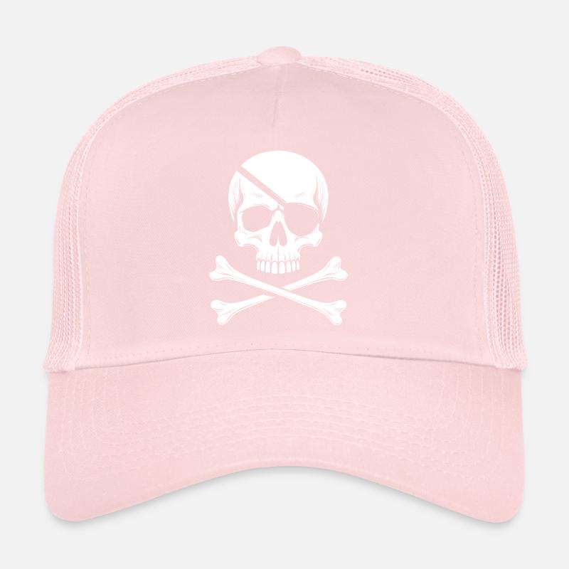 Le classique Jolly Roger Pirate Scream Casquette trucker 