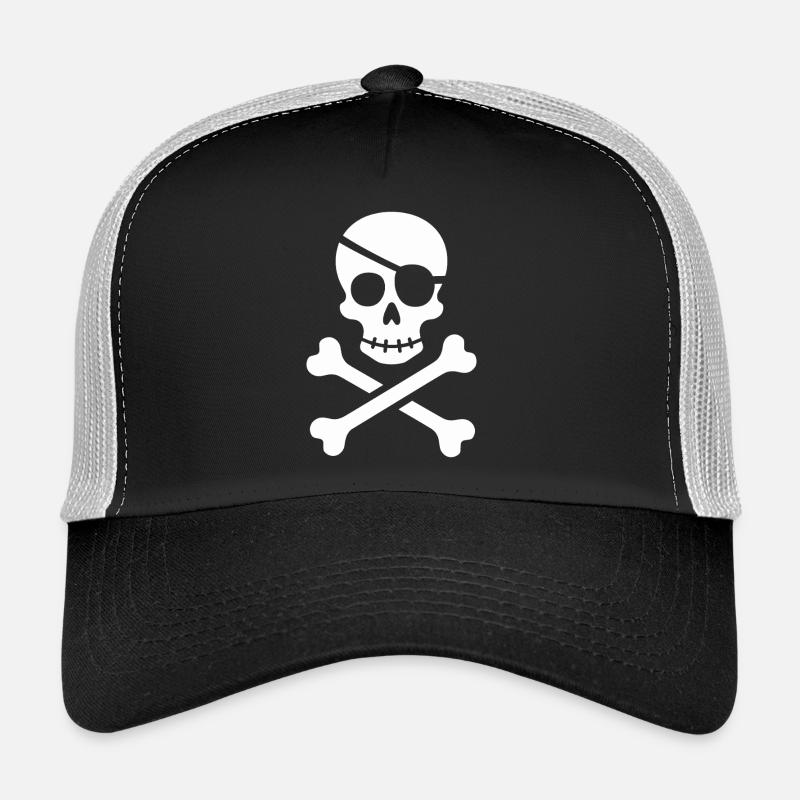 Le classique Jolly Roger Pirate Scream Casquette trucker 